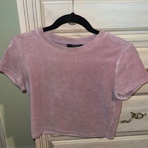 Velvet Crop Top